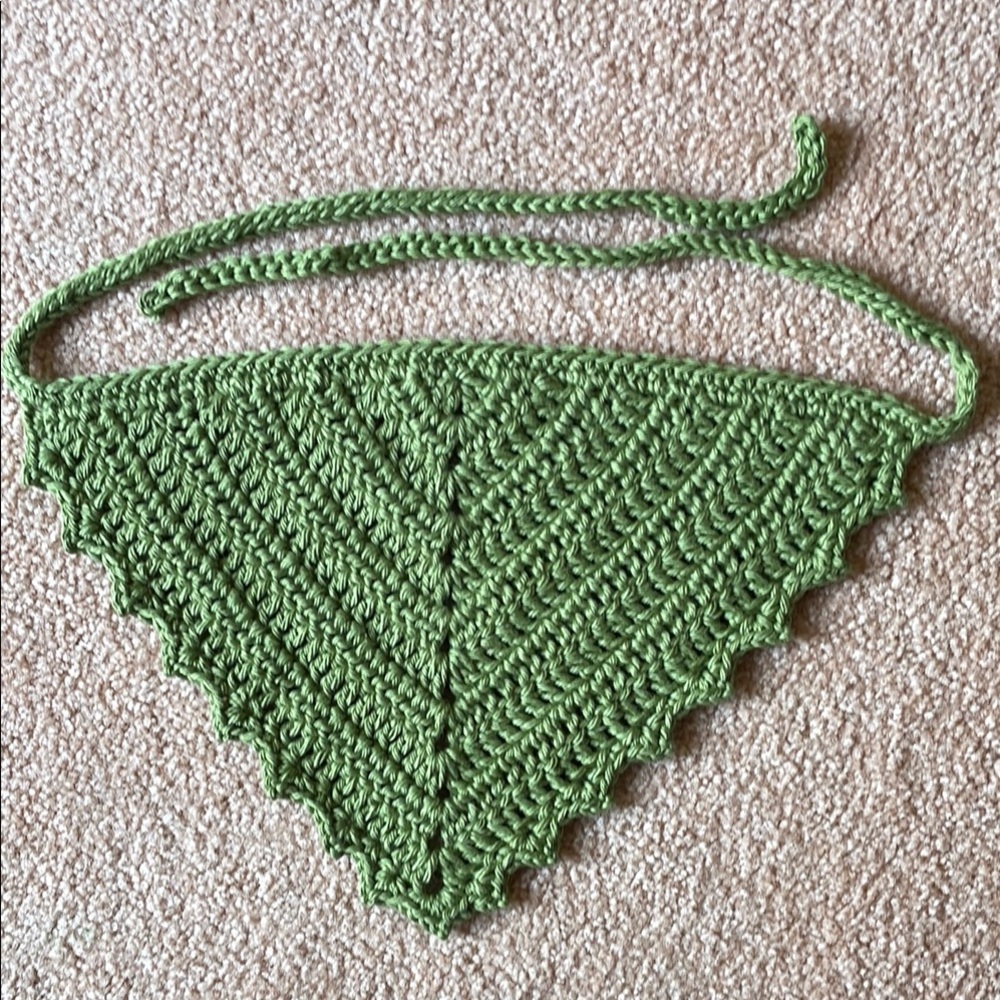 Green Crochet Women's Accessory bandana